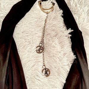 Armani backless black top